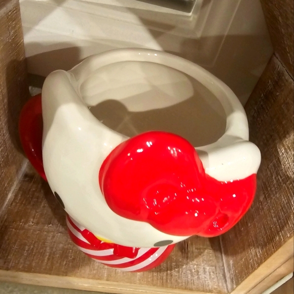 Sanrio Hello Kitty Candy Cane Dress 3D Sculpted Ceramic Mug - Picture 2 of 3